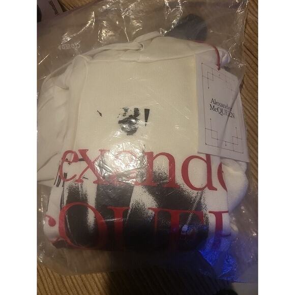 Alexander McQueen graphic Hoodie-logo print hoodie Size XXL $1170 - Picture 3 of 4